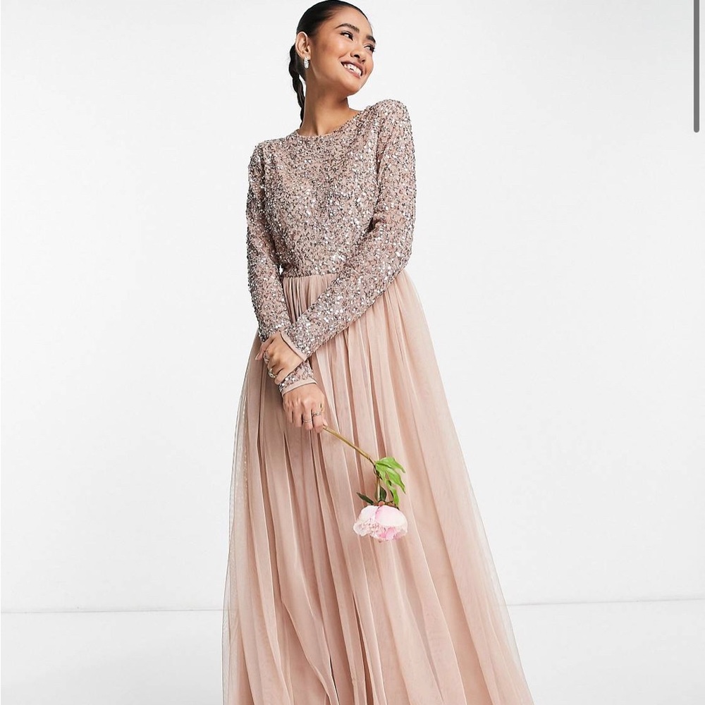 Gold sequin gown